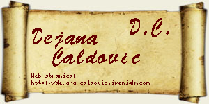 Dejana Ćaldović vizit kartica